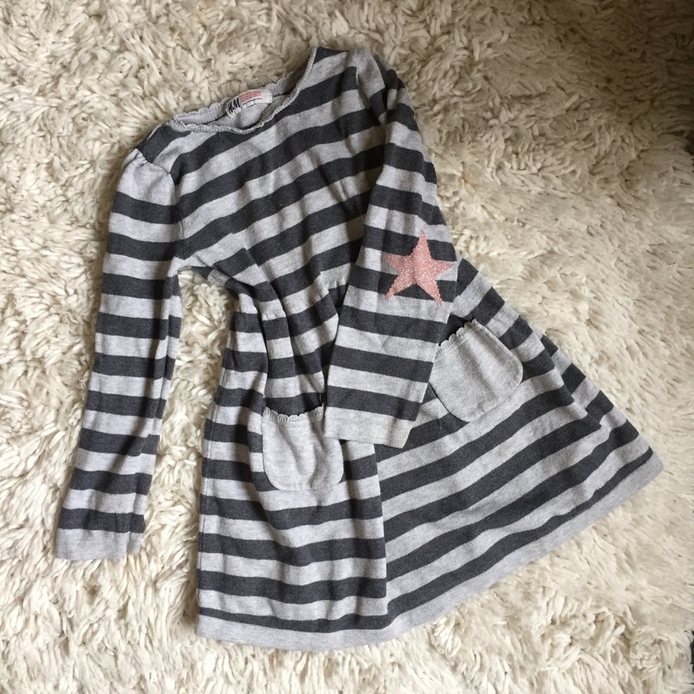 H&M striped, star dress